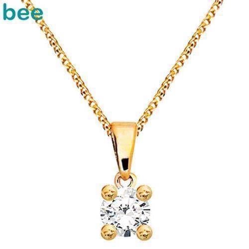 Image of Bee Jewelry Solitaire 0,05 ct I-P1 9 karat vedhæng blank, model 60985_B05